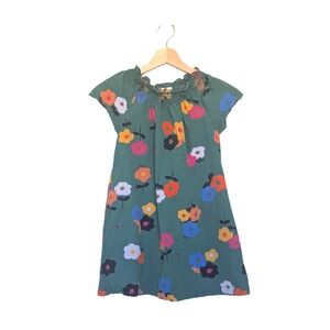 Hanna Andersson Flora Poplin Smocked Dress with Pockets - Size 120 (6-7)